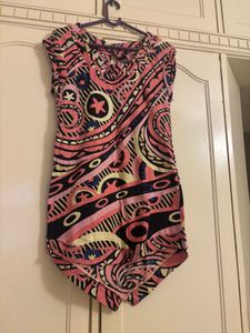 Kazo Vibrant Abstract Print Women's Tunic Top