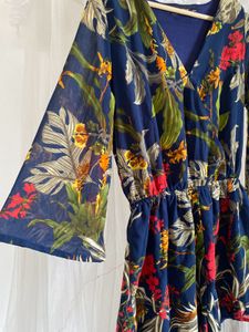 Vibrant Floral Print Romper