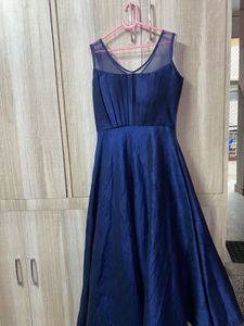 Elegant Navy Blue Gown
