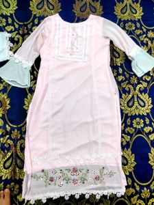 Elegant Pink Kurta Set