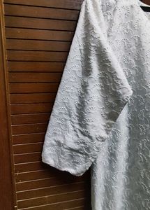 Elegant White Chikankari Kurta