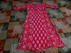 Beautiful Pink Floral Print Kurta