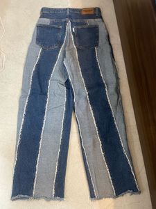 Patchwork Denim Jeans