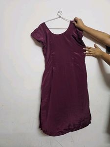 Mysore Silk Trending PurpleKurta With cotton linin