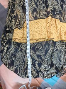 Stylish Printed High-Low Dress