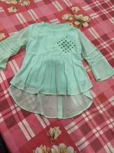 Embellished Mint Green Kurta