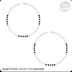 price drop 📉Midnight Beads Anklets (1 pair