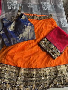 Vibrant Orange Lehenga Choli