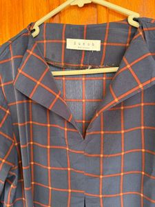 Chic Plaid Long Sleeve Dress