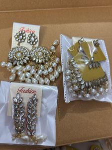 Earrings 3 pairs combo