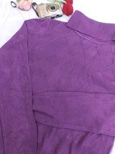 Purple Turtleneck Sweater💜