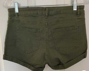 Olive Green H&amp;M Shorts With Tank Top