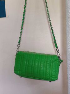 Green Quilted Chain Bag