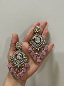 Exquisite Pink Drop Earrings