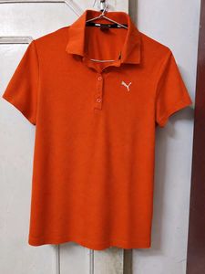 Puma Orange Polo T-shirt