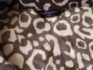 Animal Print Georgette Shirt
