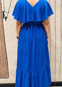 Blue Tiered Maxi Dress❤️