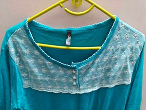 Comfy Blue Nightgown-XL