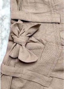 Khaki Brown Straight Pant So Elegant