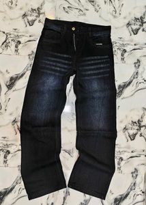 Men's Black Relaxed baggy Fit Jeans