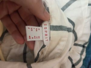 ESPRIT Monochrome Checkered Button-Down Shirt