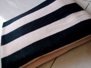 Striped Fleece Throw Blanket
