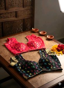 Set Of Two Ethnic Blouses Black 🖤 &amp; Red ♥️