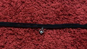 Lace Choker with Square Pendant