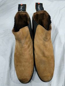 Tan Suede Chelsea Boots