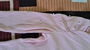 Pink Long Sleeve Top with Pearl Details