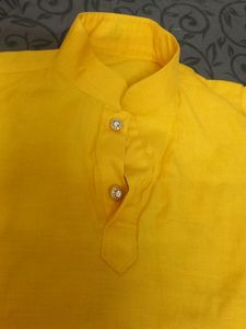 Beautiful Yellow Boys Kurta Set