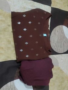 Stylish Brown Kurta Set