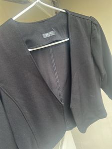 Smart Black Shrug/Short Coat