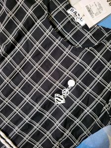 ​BASIC Women's Black &amp; White Plain kurti