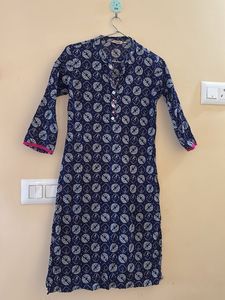 Stylish Blue Printed Kurta