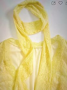 yello sheer A line dress