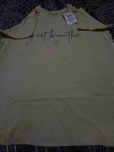 SHEIN "Just Breathe" Graphic T-Shirt