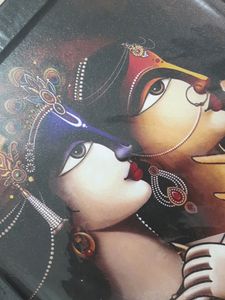 Radha Krishna Decor Wall Frame-Digital Paint