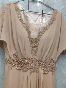 **PRICE DROP** Beige Color Brand New Gown/1piece D