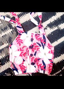 Cute Floral Crop Top &amp; Shorts Set