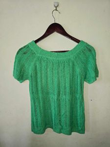 Chic Green Knit Top