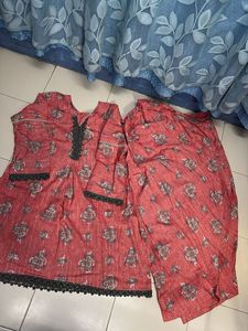 Stylish peach farshi Kurta set