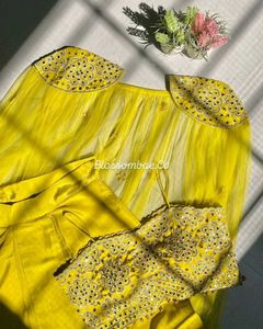 Elegant Yellow Two-Piece Set