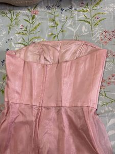 Blush Pink Strapless Gown
