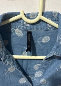 Blue Printed Tunic Kurti