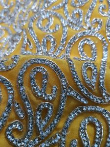 Designer Heavy Rich Work Yellow Saree