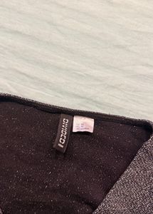 midnight shimmer wrap top