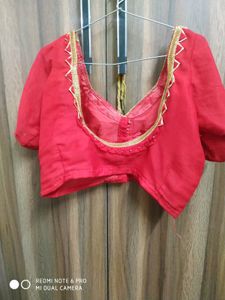 Red Siffon  Saree