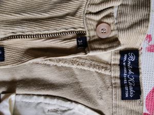 Men Corduroy Pant, 34" Waist, 43" Length,