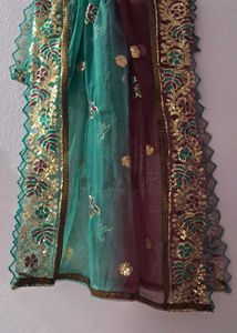 beautiful long net duppata
